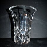 Cut crystal vase signed "Cristal St Louis France" H20
