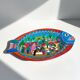 Painted terracotta wall fish, Oaxaca, Mexico, 1970s-80s.