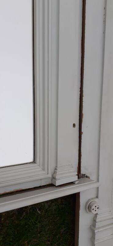 19th century woodwork 2x2 Louis Philippe mirror doors H2.46m L4.5m