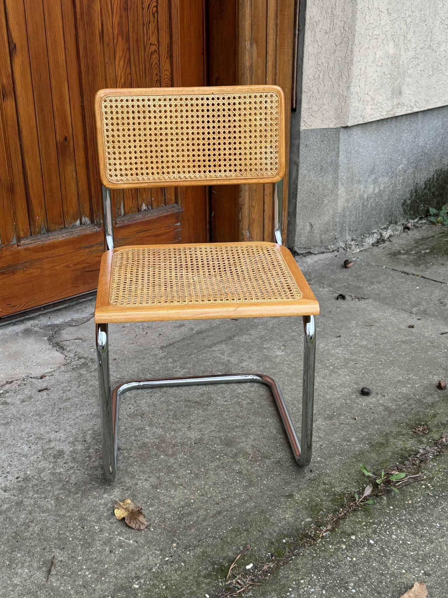 6 Mid-Century Modern Italian Marcel Breuer B32 Cesca Chairs