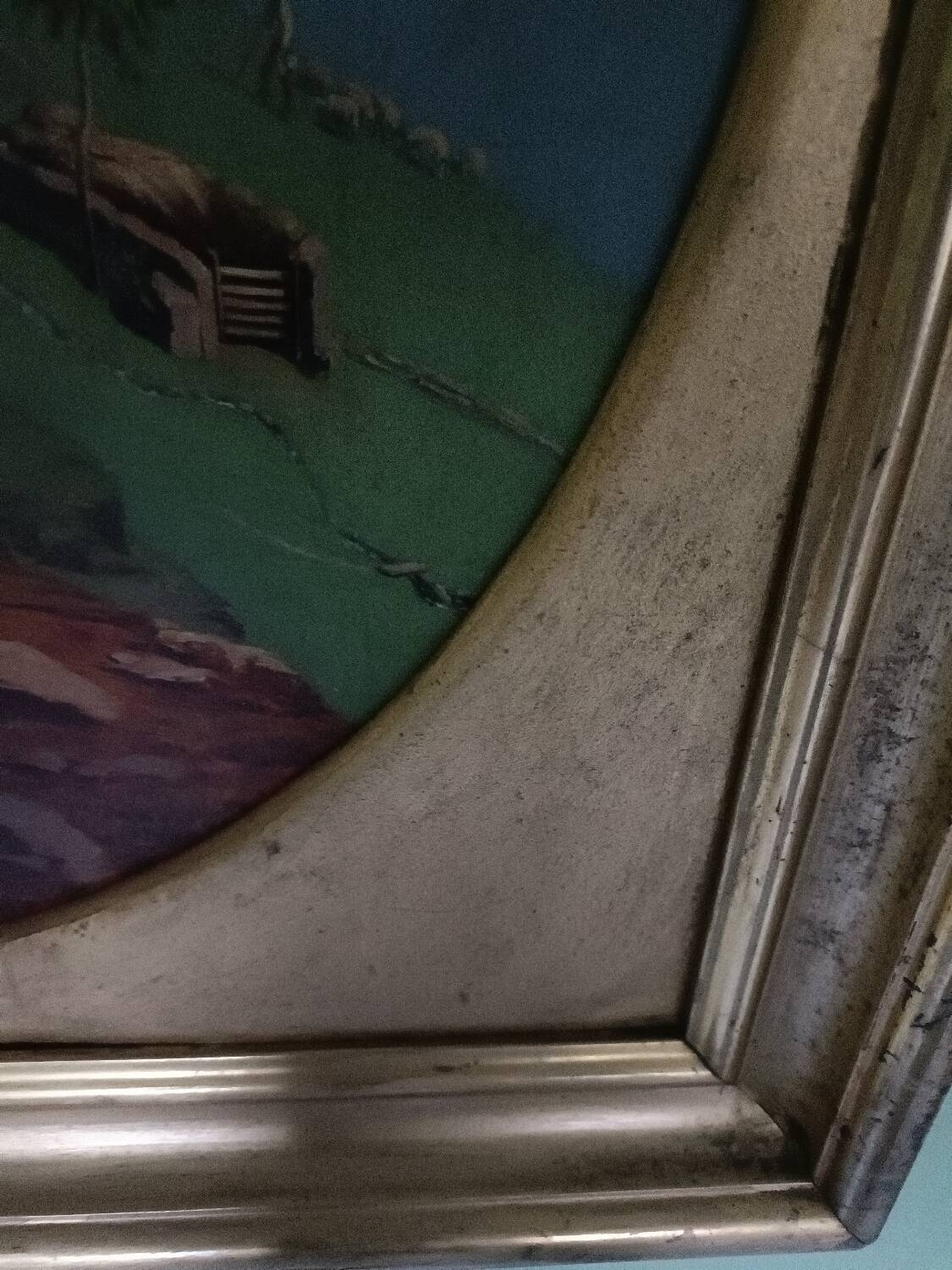 Oil on panel, signed Lataste, 19th century. Mountain