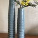 Duo de vases acier et grès