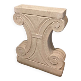Stone foot dining table