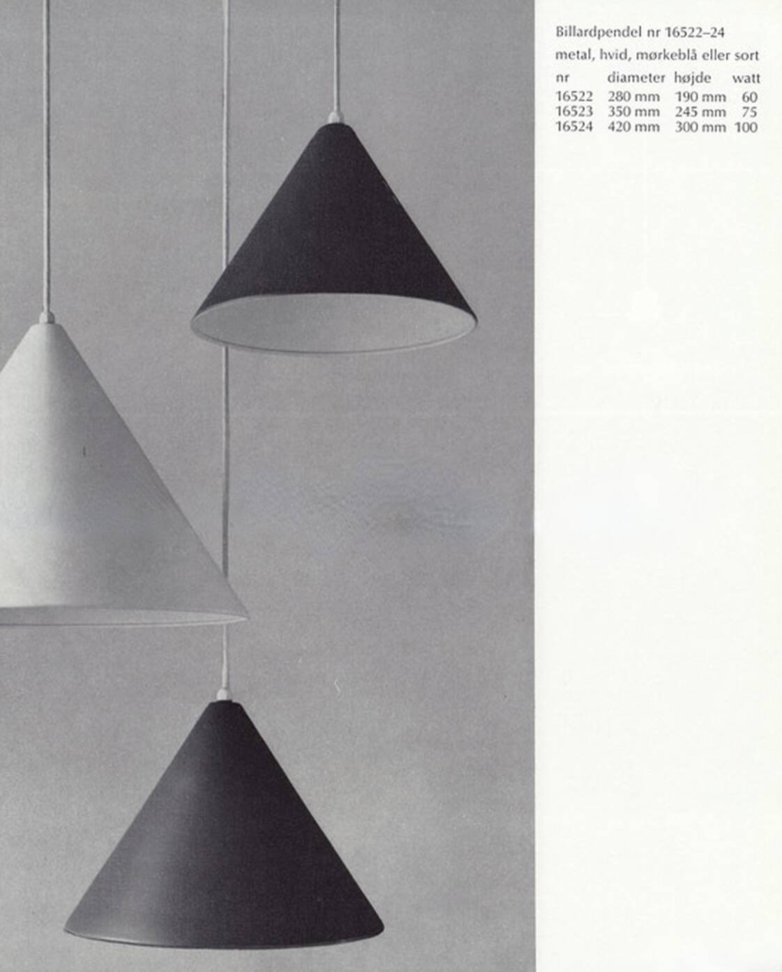 Medium Billiard Pendant Lamp by Arne Jacobsen