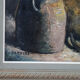 Still life signed Tarayre dated 1953, beautiful carved wood frame 78x90 cm SB