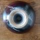 Signed ceramic fruit bowl on foot
