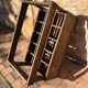 Wooden crate-bottle storage