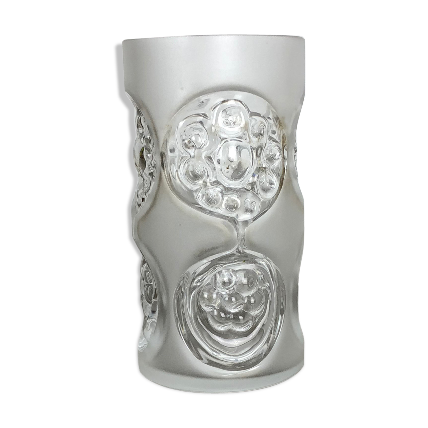 Hand blown "Brutalist" class vase by Peill and Putzler, Germany