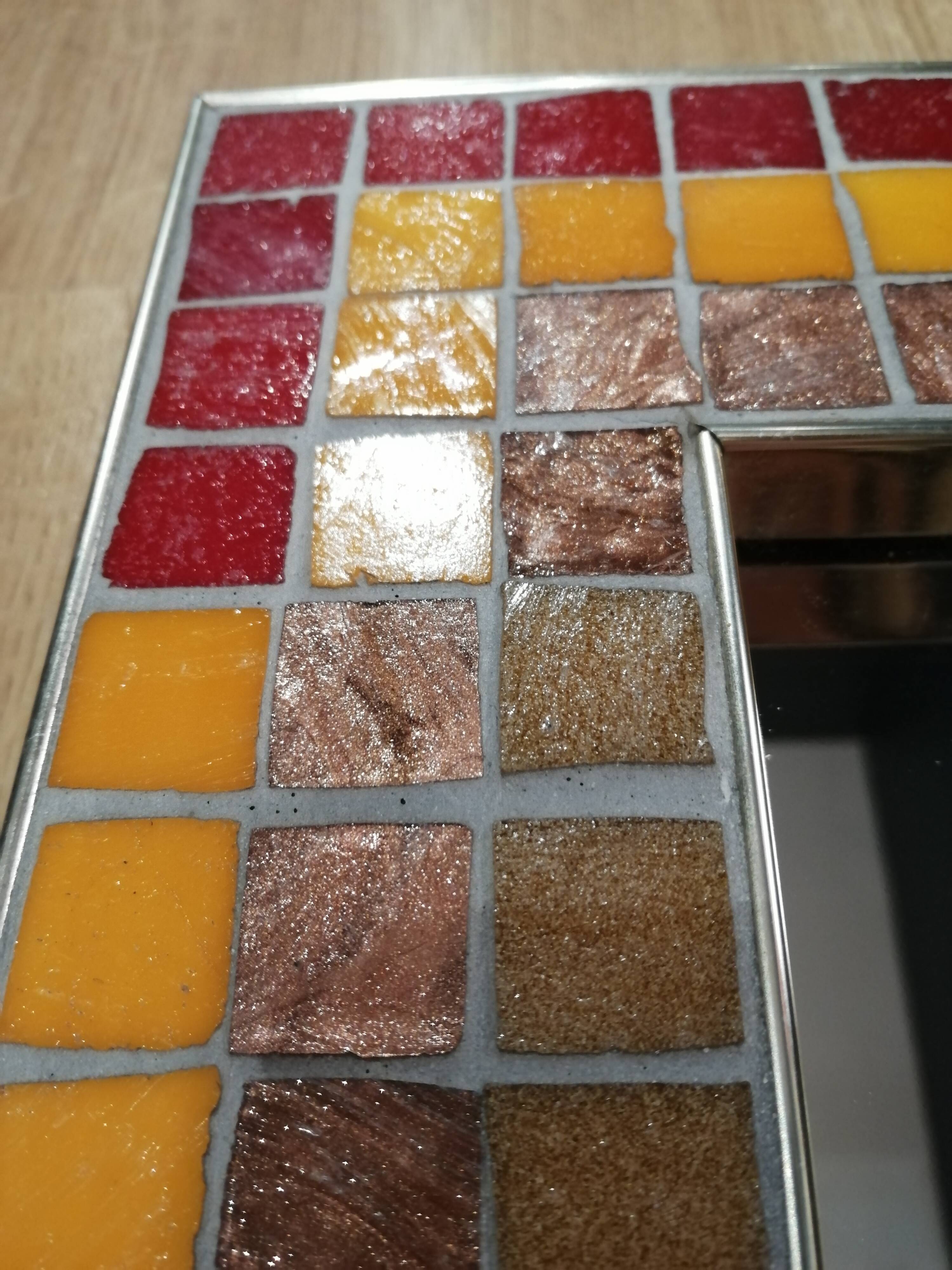 Vintage ceramic mirror