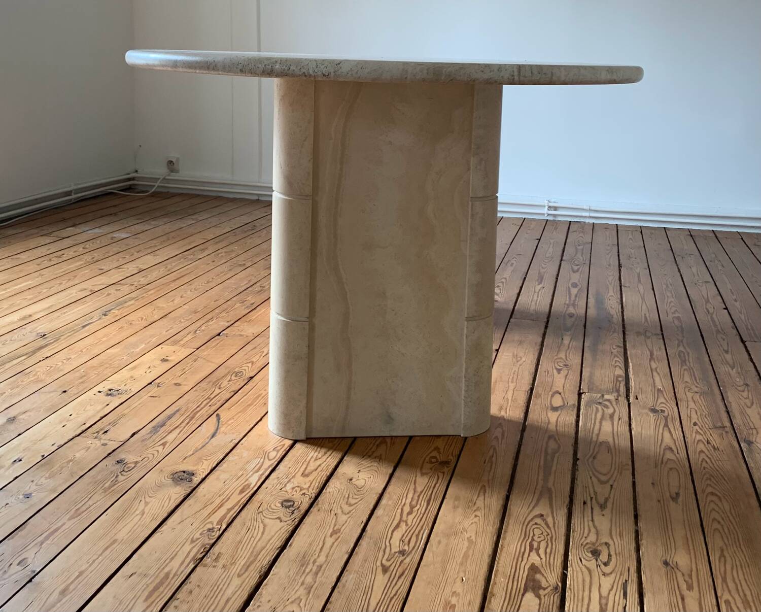 Roche Bobois travertine table