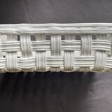 White ceramic basket