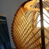 1960s wooden table lamp