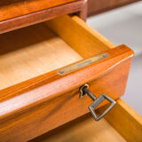Danish teak desk by peter lovig nielsen for hedensted mobelfabrik, 1960