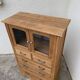 Buffet parisien vitré 1920 bois brut massif