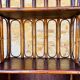 Vintage two-tier bamboo and rattan shelf with storage, Circa 1960