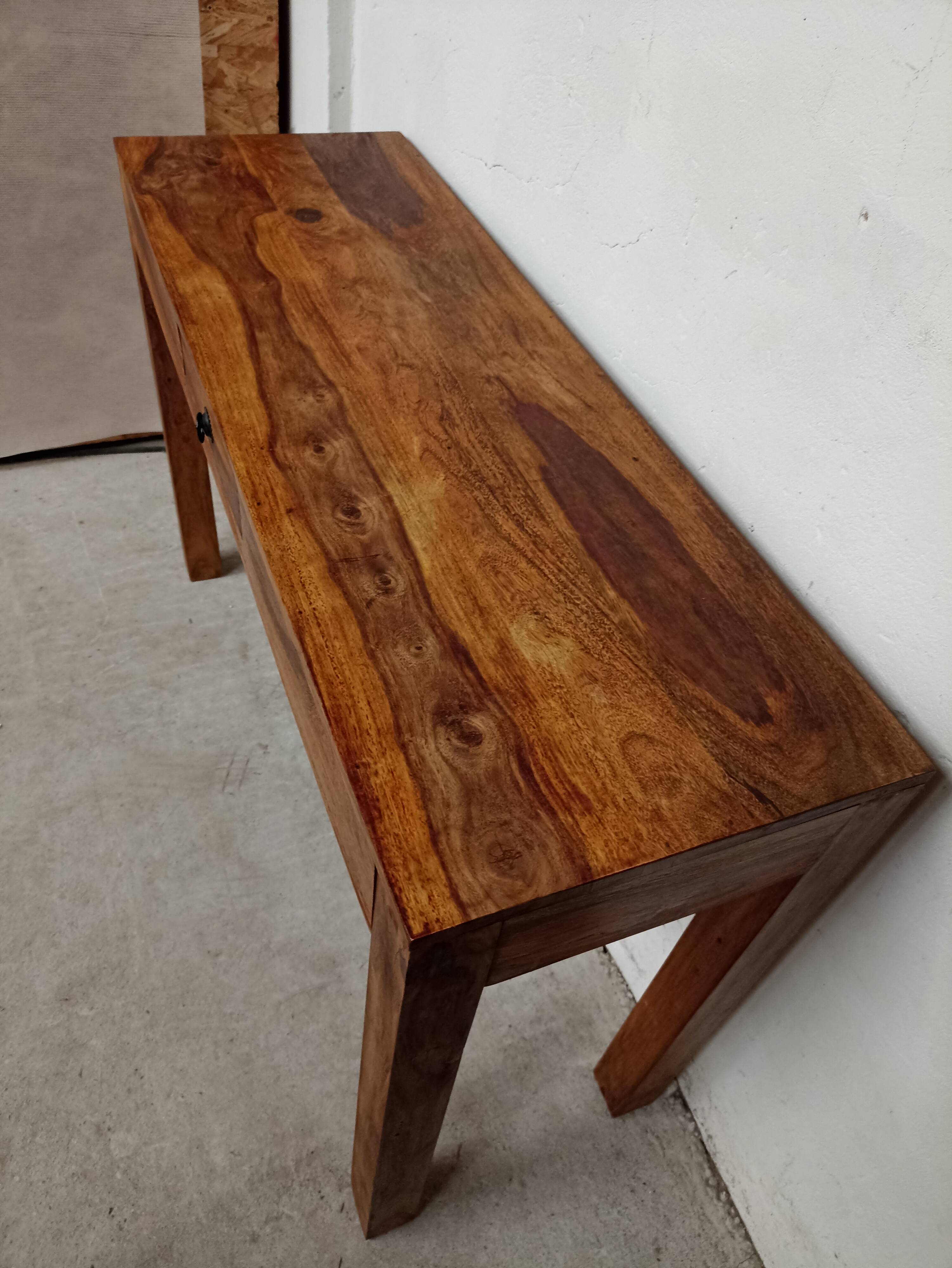 Solid Sesham wood desk console
