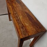 Console bureau bois de Sesham massif