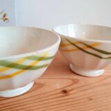 Set of 2 old ceramic bowls