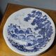 6 assiettes creuses Gien Bleu décor
