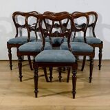 Set of 6 Mahogany Chairs, Victorian Era, England – Part 2