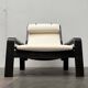 Modern mid-century Pulkka lounge chair set and footrest by Ilmari Lappalainen for Asko, Finland, 1960s.