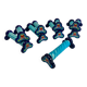 9 knife holders Enamels of Longwy