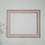 Old pink wooden frame