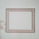 Old pink wooden frame