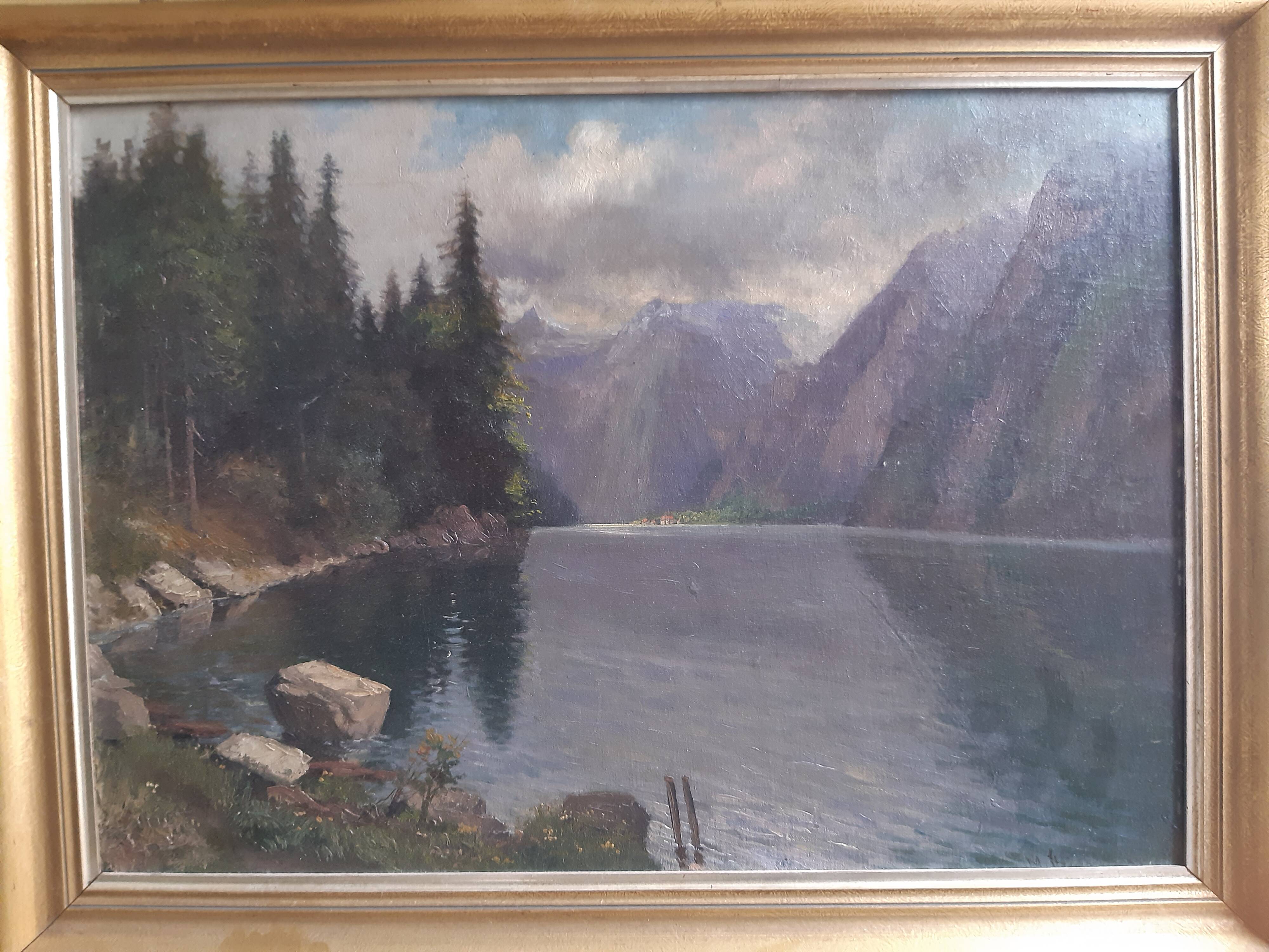 oil on panel, German/Austrian school, first half of the 20th century