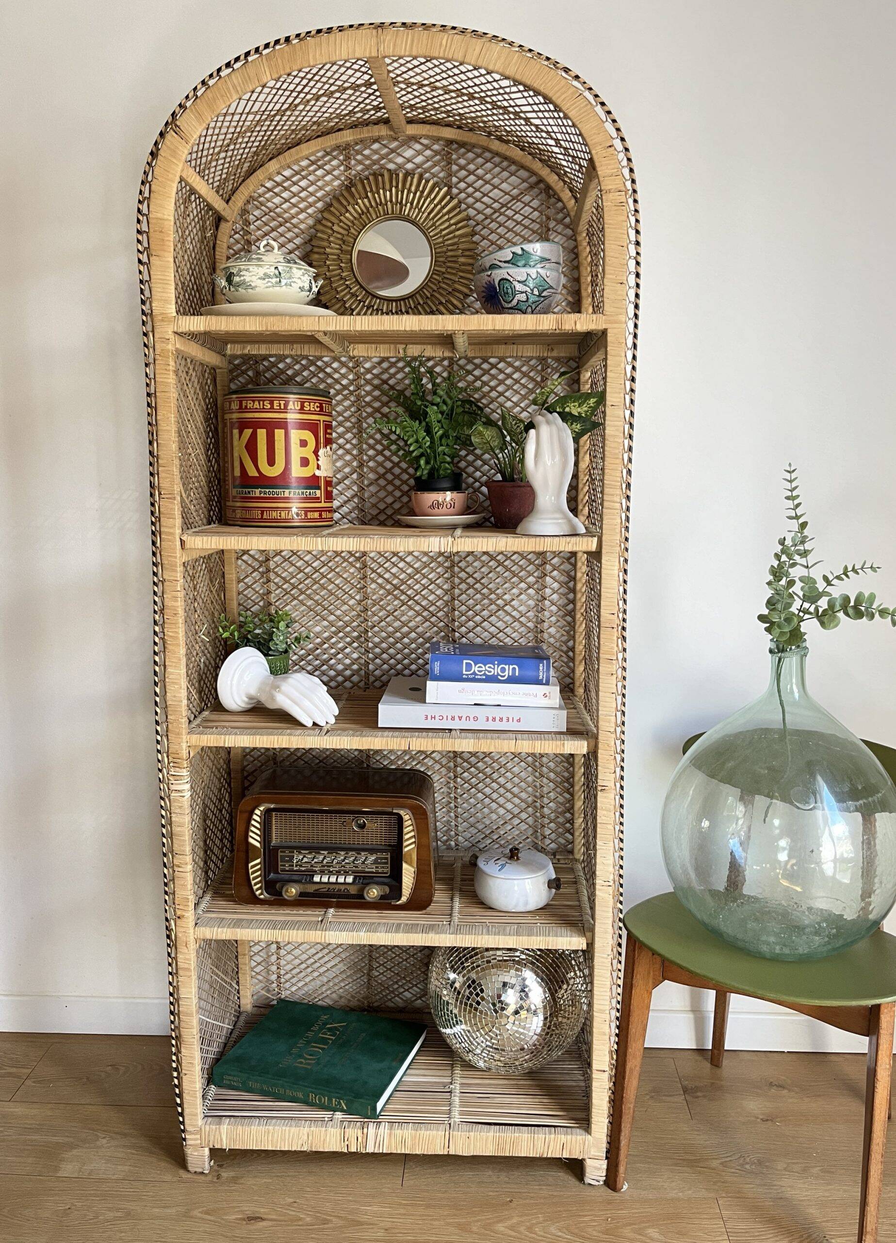 Very large vintage buri shelf