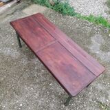 Vintage school desk coffee table with chests