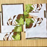 6 serviettes de table vintage / années 70