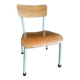 Old wooden and metal children's school chair