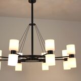 Zonnewende sixteen light chandelier by JW Bosman for Raak Amsterdam 1965