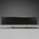 Walnut, metal and leather buffet by Hans von Klier “Il Ponte” for Skipper, 1970s.