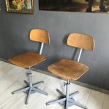 Set of Friso Kramer Work Chairs 70's