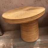 Rattan nomadic table