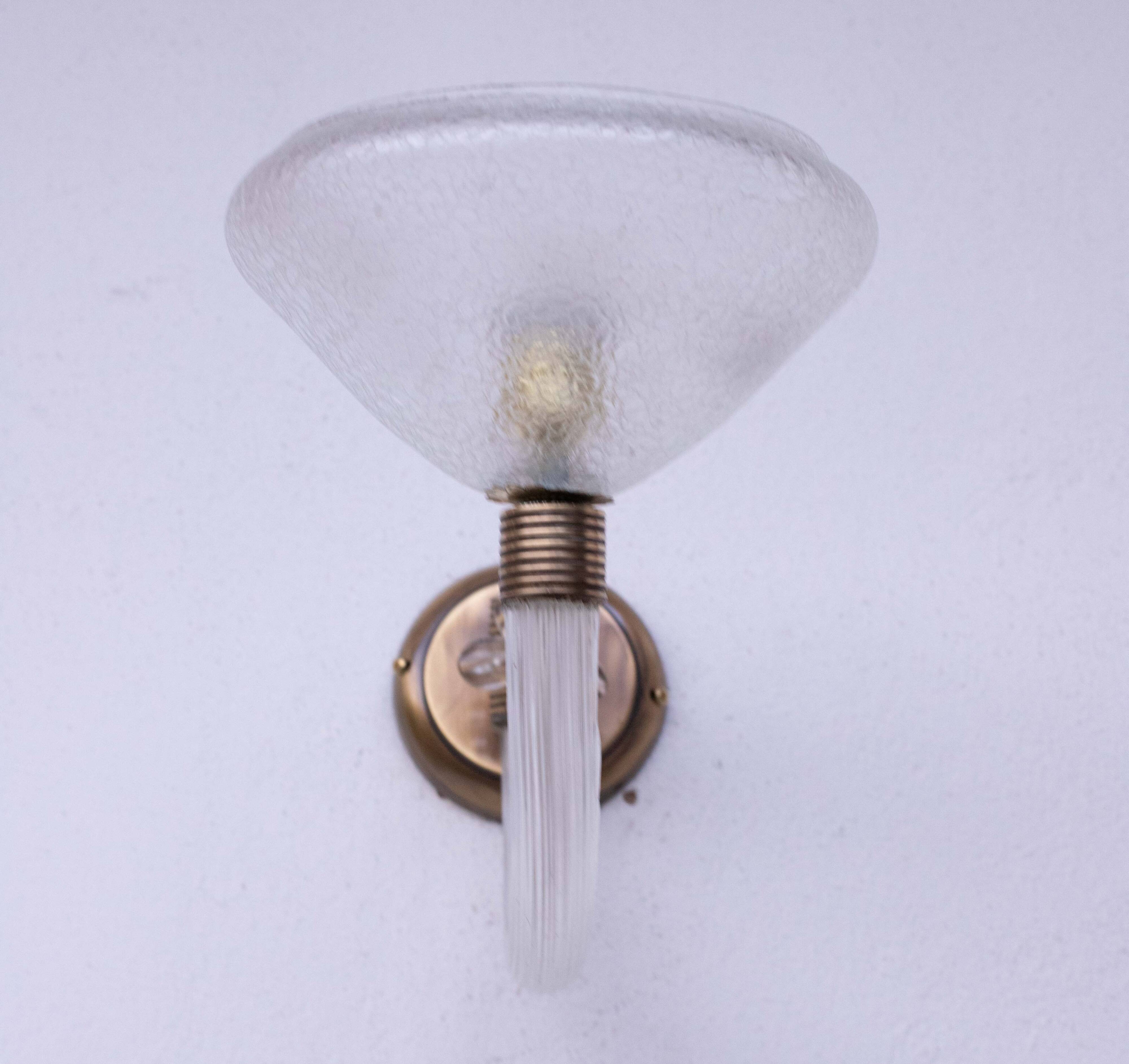 Vintage Venini Wall Murano Glass Light, 1960