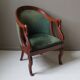 Bergère style restauration en acajou