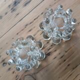 Set of 2 glass candle holders, Reims
