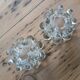 Set of 2 glass candle holders, Reims
