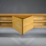 Vintage Floating Wall Sideboard in Walnut, 1960s