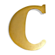 Golden sign vintage letter