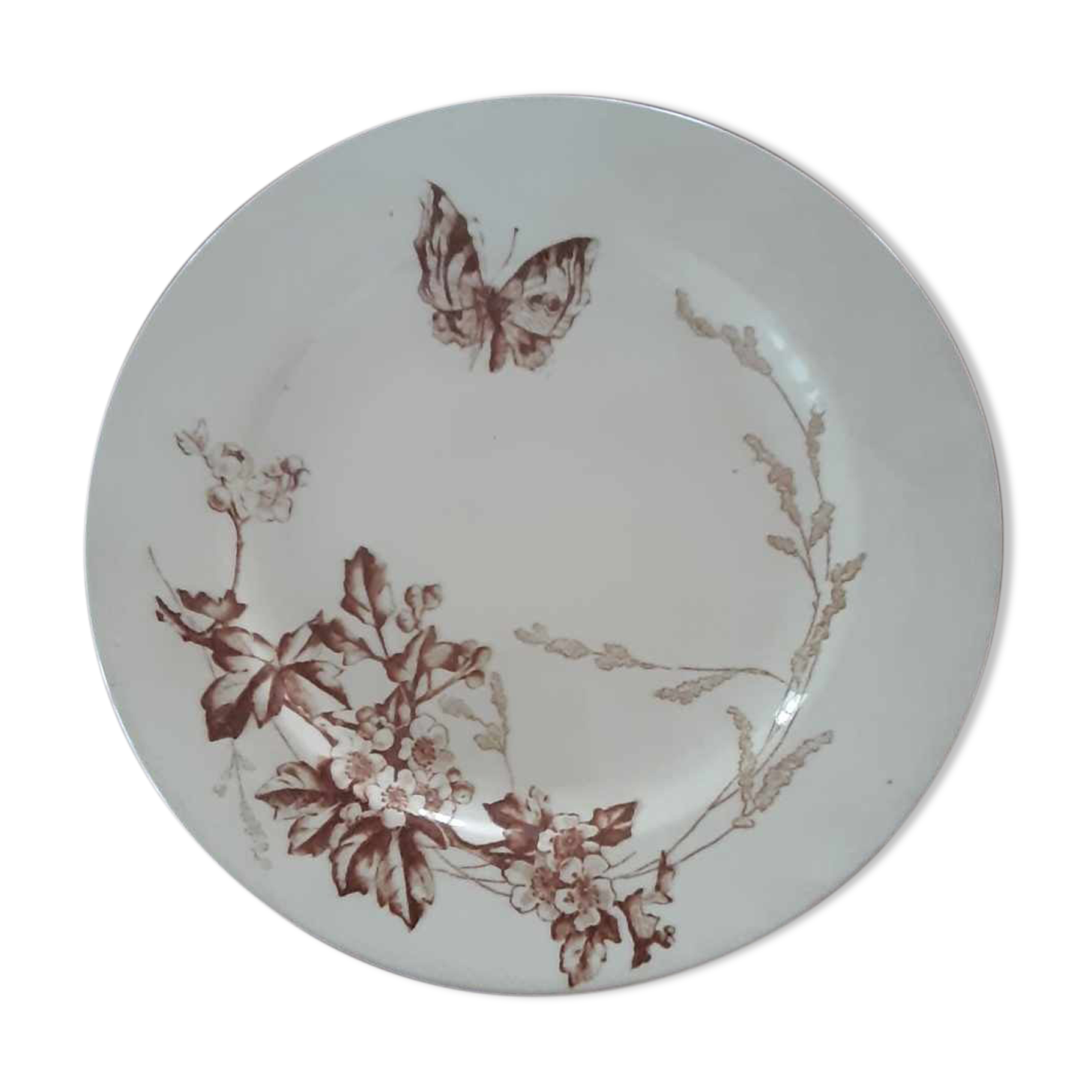 Assiette terre de fer Jules Vieillard