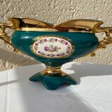 Vintage porcelain rose planter vase