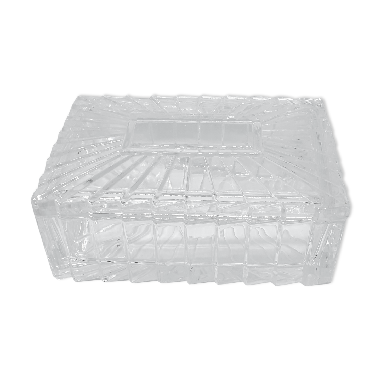 Art deco style crystal box