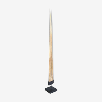 Swordfish tusk mounted on a custom pedestal
