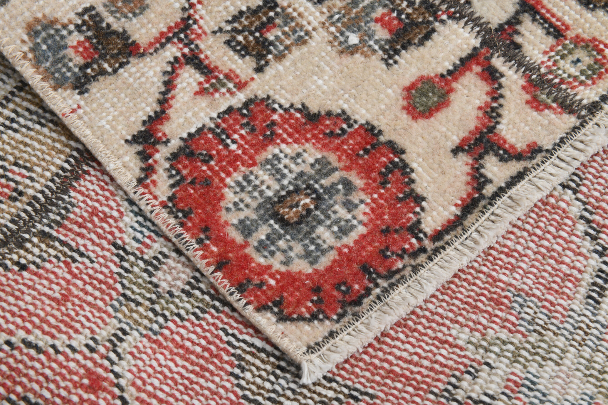 Vintage runner rug. 69x199cm