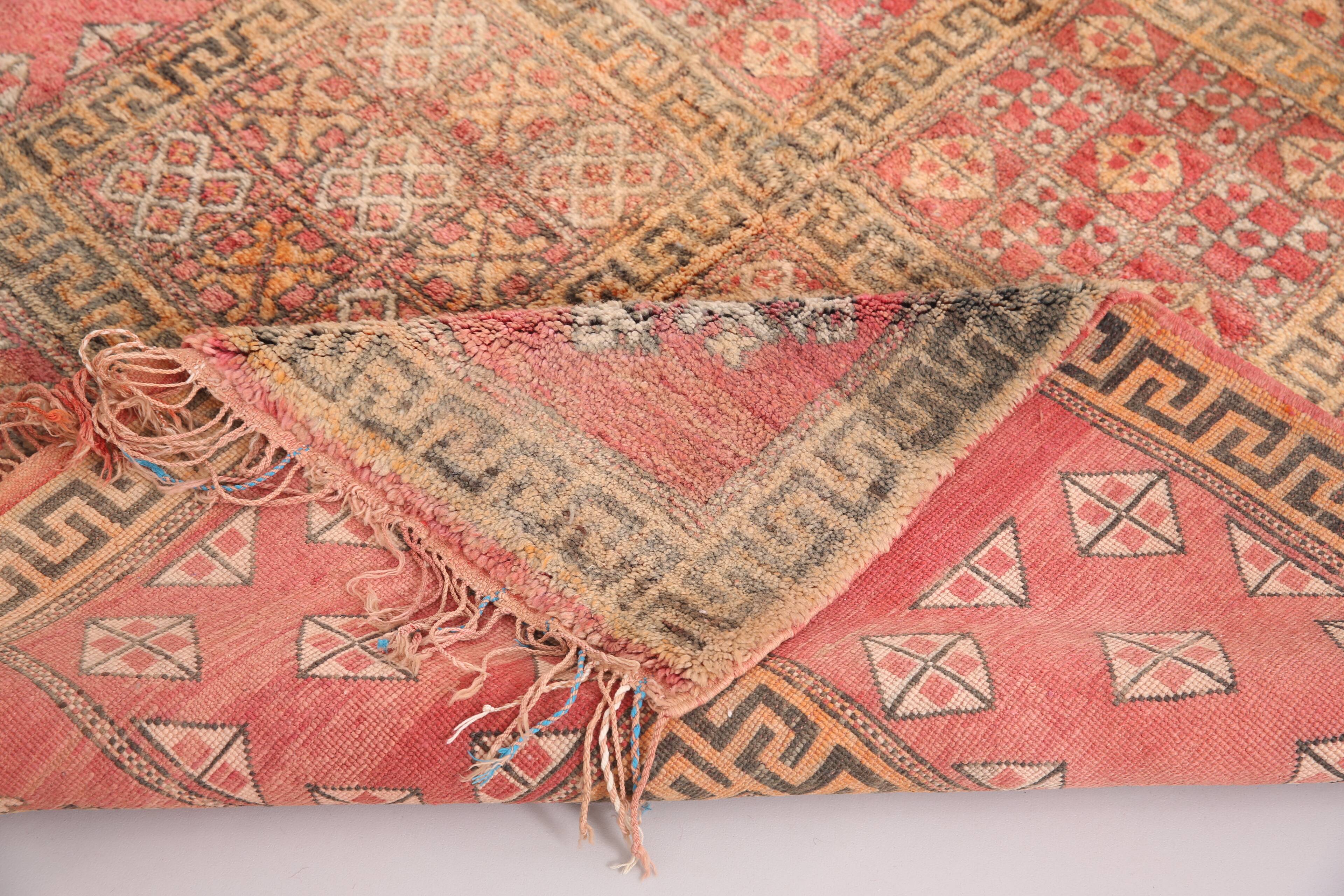Tapis marocain vintage fait main 177 x 321 cm - Tapis berbère marocain - Tapis en laine