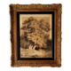 Forest landscape painting